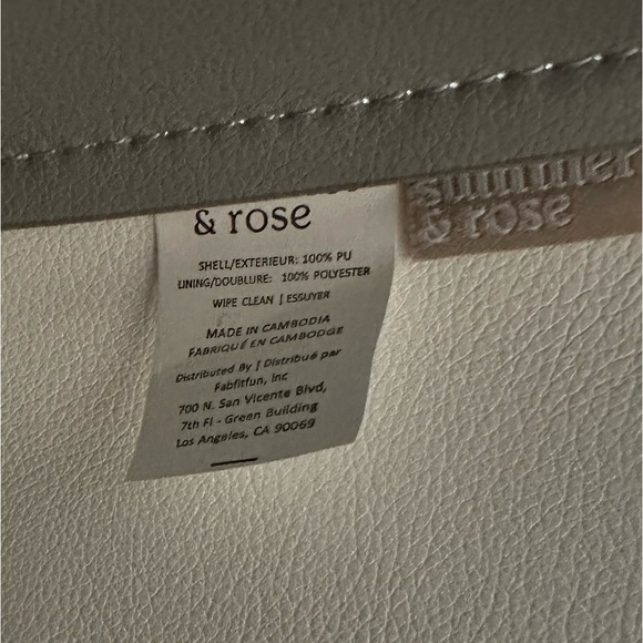 NWOT Summer & Rose Vegan Leather Bucket Bag - Picture 10 of 15